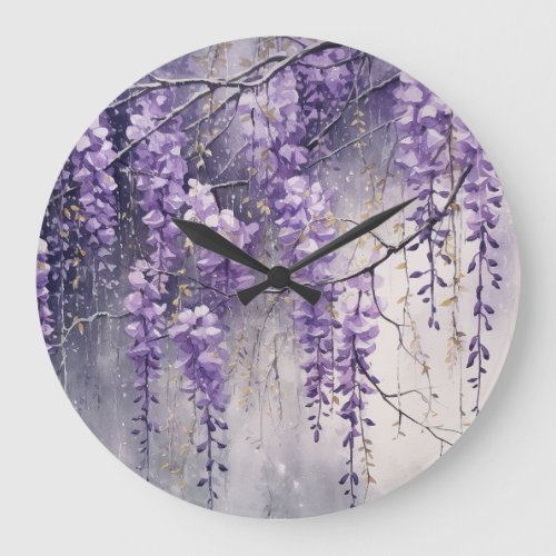 Wisteria Large Clock