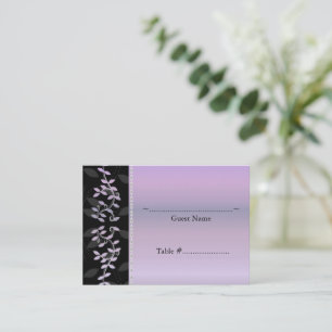 Wisteria Leaf Border Wedding Seating Card