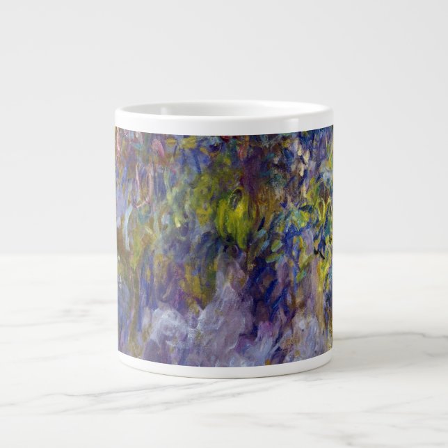 Wisteria (left half) by Claude Monet Giant Coffee Mug (Front)