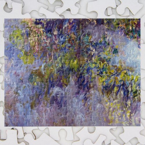 Wisteria left half by Claude Monet Jigsaw Puzzle