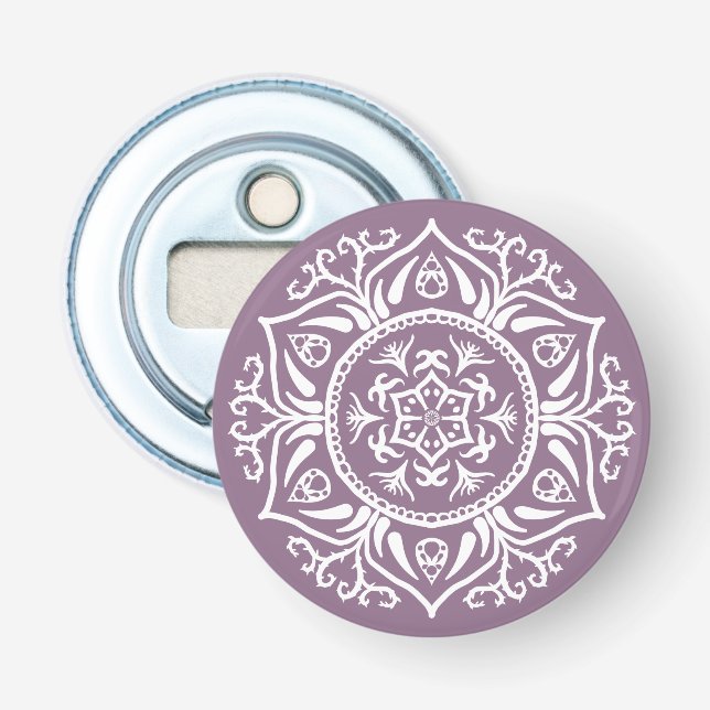 Wisteria Mandala Bottle Opener (Front)