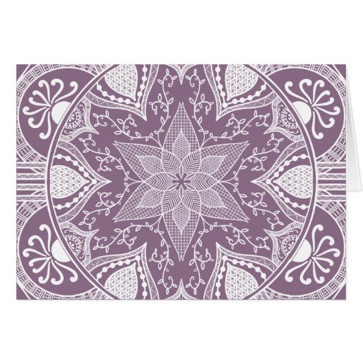 Wisteria Mandala Cards (Front Horizontal)