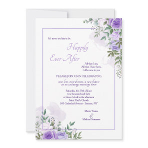 Wisteria Never Too Late Wedding Invitation