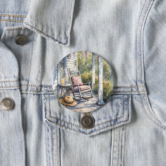 Wisteria Porch Rocking Chair Scene Button (In Situ)