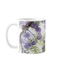 Wisteria Purple Flower Floral Mug Cup