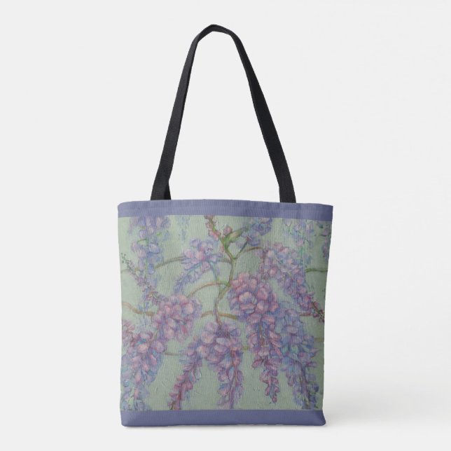 Wisteria Purple Tote Bag (Back)
