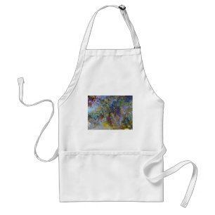 Wisteria (right half) by Claude Monet Adult Apron