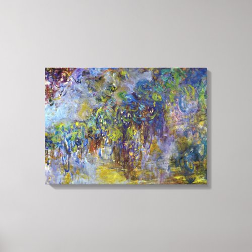 Wisteria right half by Claude Monet Canvas Print