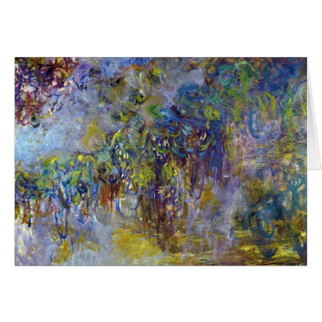 Wisteria (right half) by Claude Monet Cards (Front Horizontal)