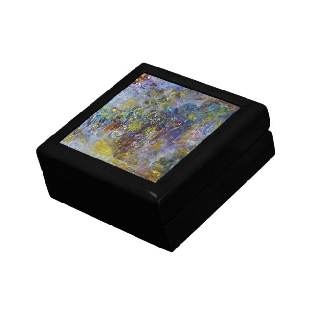 Wisteria (right half) by Claude Monet Jewelry Box (Side)