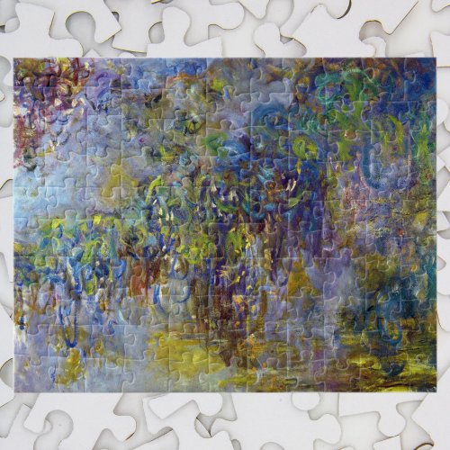 Wisteria right half by Claude Monet Jigsaw Puzzle