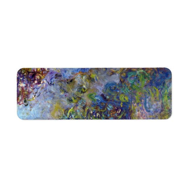 Wisteria (right half) by Claude Monet Label (Front)
