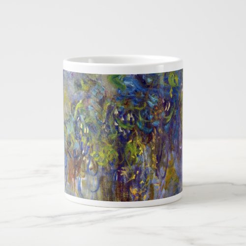 Wisteria right half by Claude Monet Large Coffee Mug