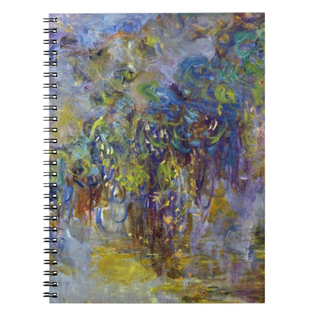 Wisteria (right half) by Claude Monet Notebook (Front)