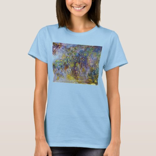 Wisteria right half by Claude Monet T_Shirt