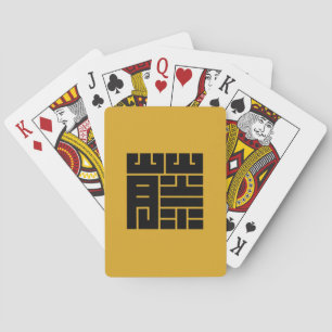 Wisteria Square Character Crest Poker Cards