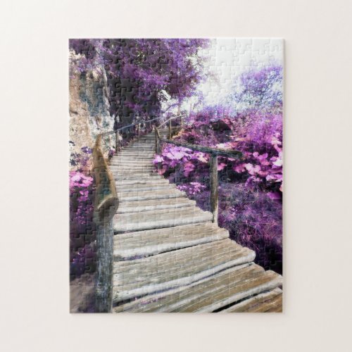 wisteria stairs jigsaw puzzle