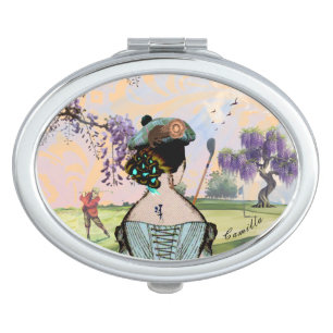 Wisteria Sunrise Golfer's Compact Mirror