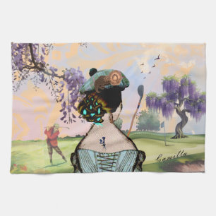 Wisteria Sunrise Golfer's Towel