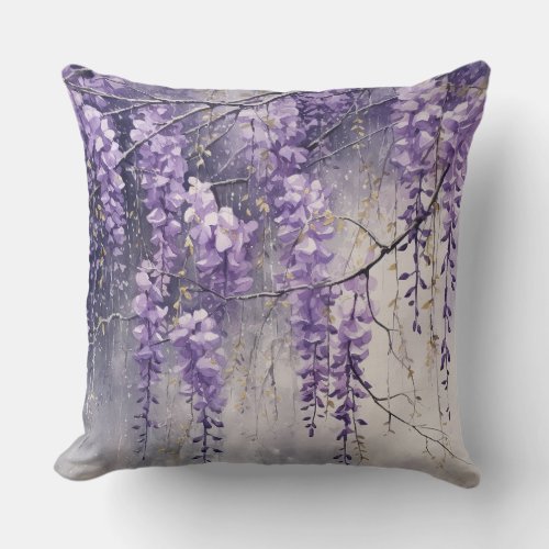 Wisteria Throw Pillow