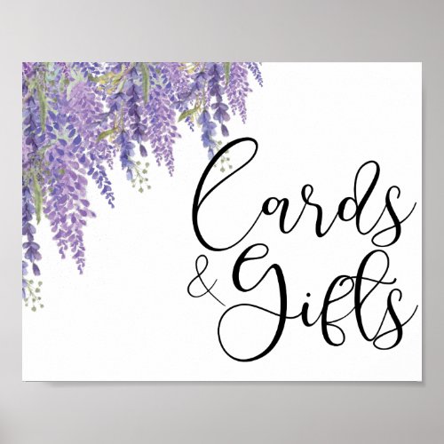 Wisteria tree Wedding  Cards and Gifts Poster