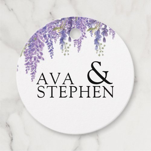 Wisteria tree Wedding Thank You Favor Tags