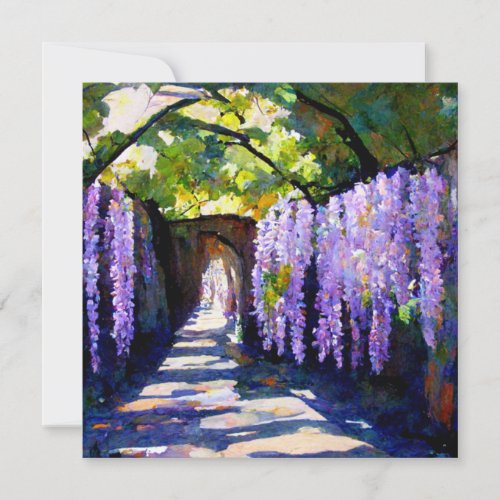 Wisteria tunnel  card