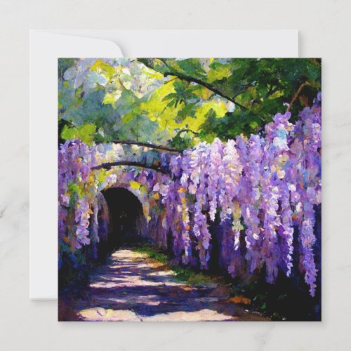 Wisteria tunnel card