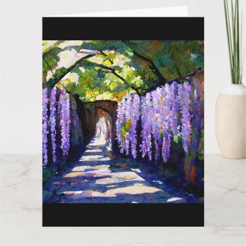 Wisteria tunnel   card