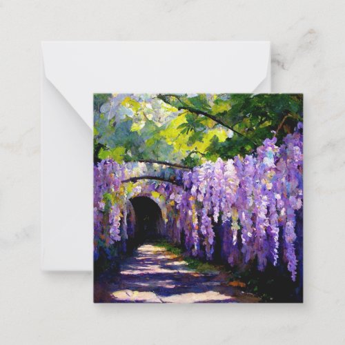 Wisteria tunnel note card