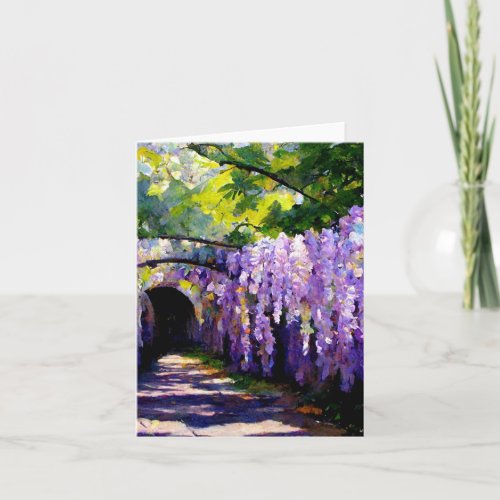 Wisteria tunnel  note card