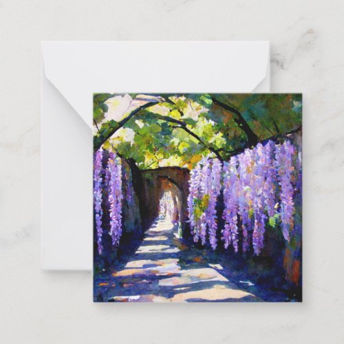 Wisteria tunnel note card