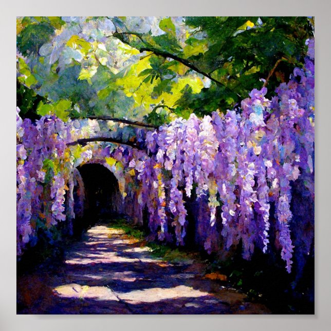 Wisteria tunnel poster (Front)