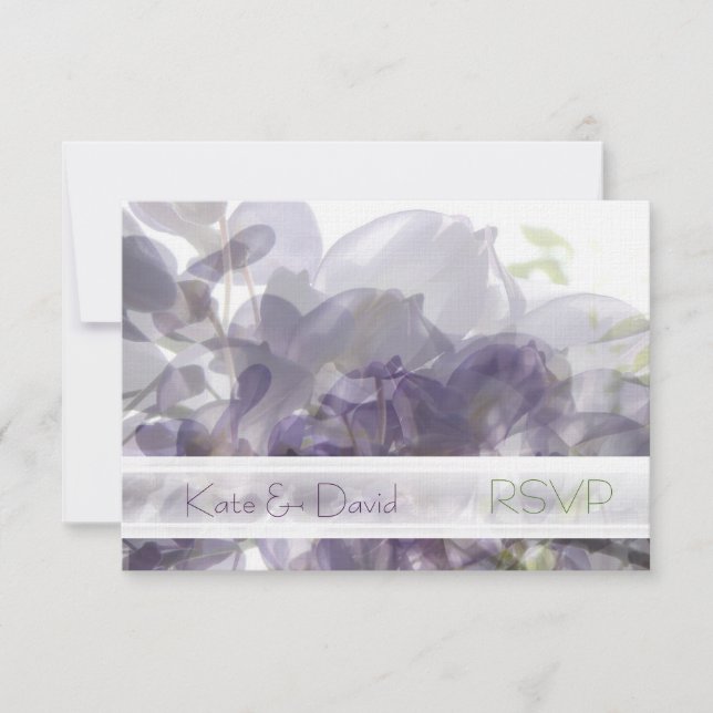 ©Wisteria Whisper/Wedding or All-Occasion RSVP (Front)