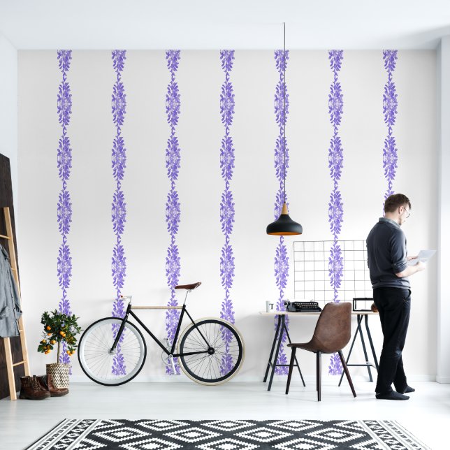 Wisterias flowers wallpaper  (Living Room)