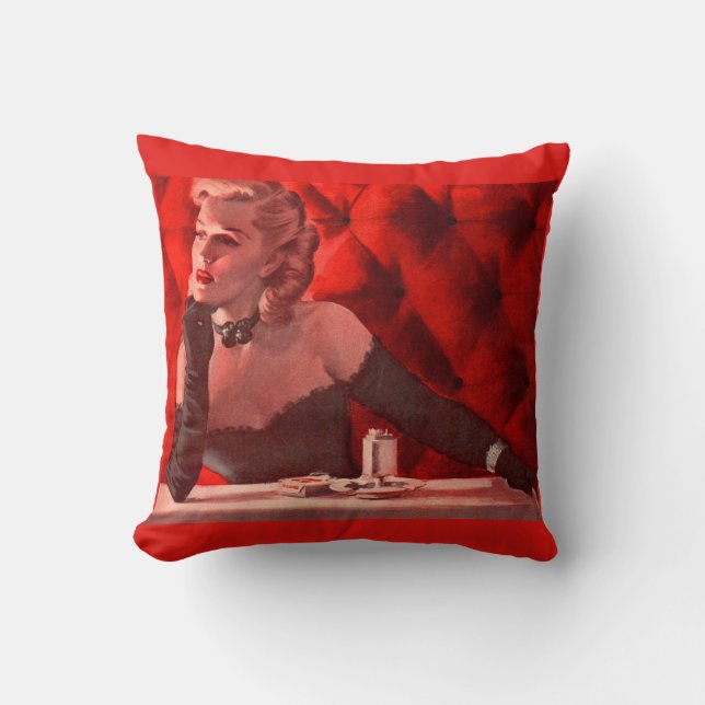 wistful throw pillow (Front)