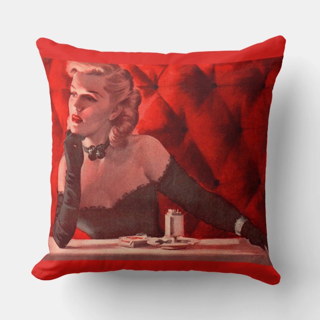 wistful throw pillow (Front)