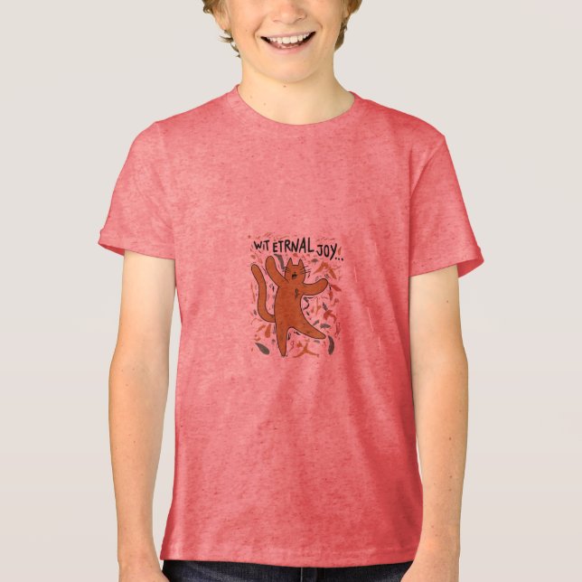  "Wit Eternal Joy: A Celebration of Timeless Humor Tri-Blend Shirt (Front)