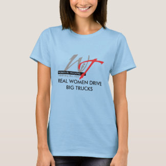 WIT-logo-6-inch, REAL WOMEN DRIVE BIG TRUCKS T-Shirt