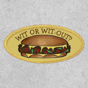 Wit or Wit-Out Philadelphia Philly PA Cheesesteak Patch