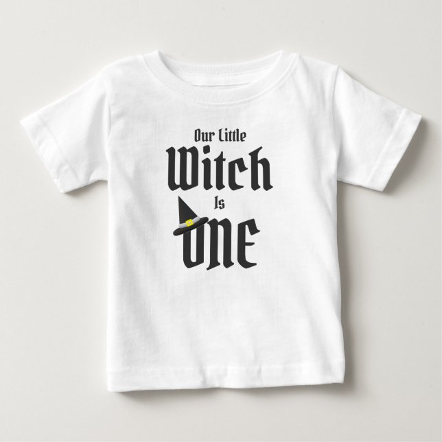 Witch 1st Birthday Baby T-Shirt (Front)