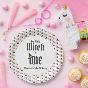 Witch 1st Birthday Paper Plates