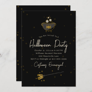 Witch Adult Halloween Party Invitation