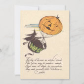 Witch Air Balloon Jack O Lantern Pumpkin (Front)