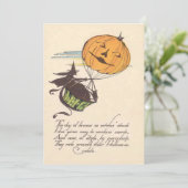 Witch Air Balloon Jack O Lantern Pumpkin (Standing Front)