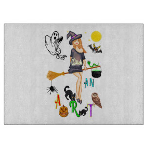 Witch An Art Cutting Board