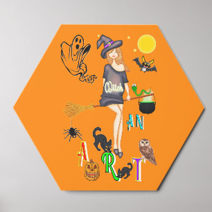Witch An Art Foam Core Photo Tile