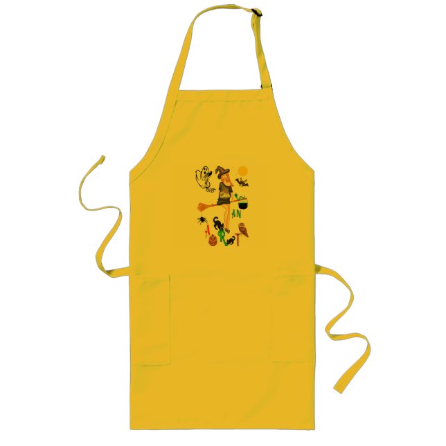 Witch An Art Long Apron (Front)