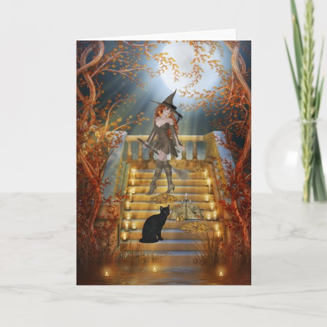 Witch an Spell Book Card (Front)