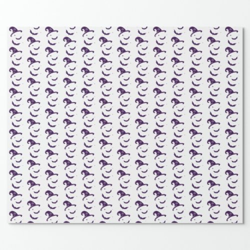 Witch and Bats Gift Wrapping Paper